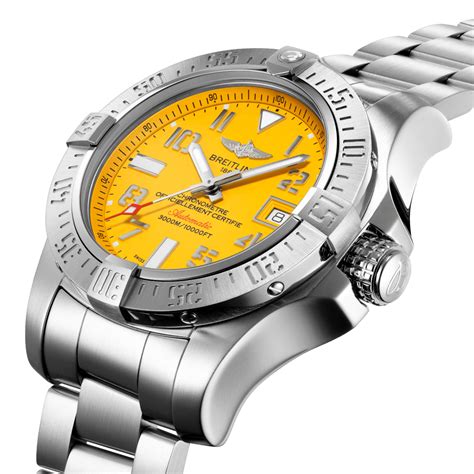 breitling avenger 2 seawolf cobra yellow|breitling watches yellow face.